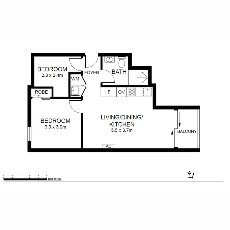 Floorplan of Homely apartment listing, 1301/139 Bourke Street, Melbourne VIC 3000