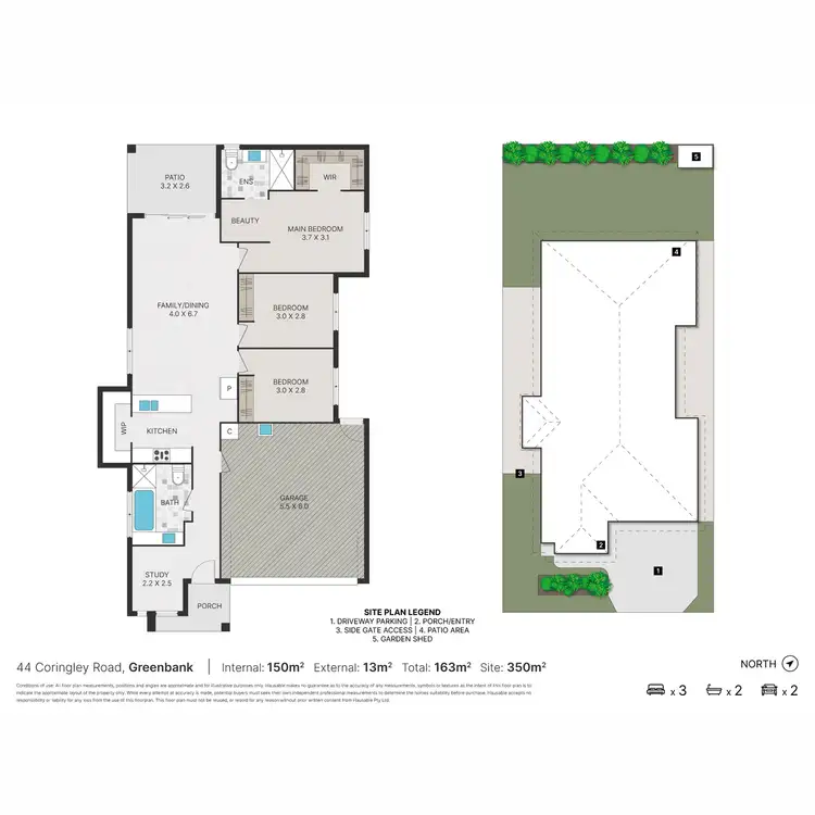 Floorplan of Homely house listing, 44 Coringley Road, Greenbank QLD 4124