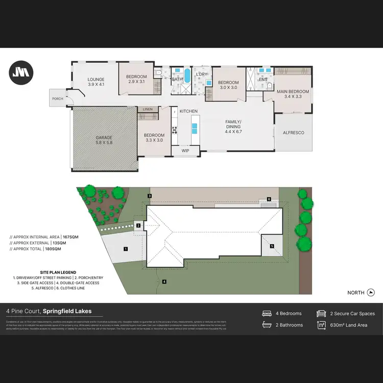 Floorplan of Homely house listing, 4 Pine Court, Springfield Lakes QLD 4300