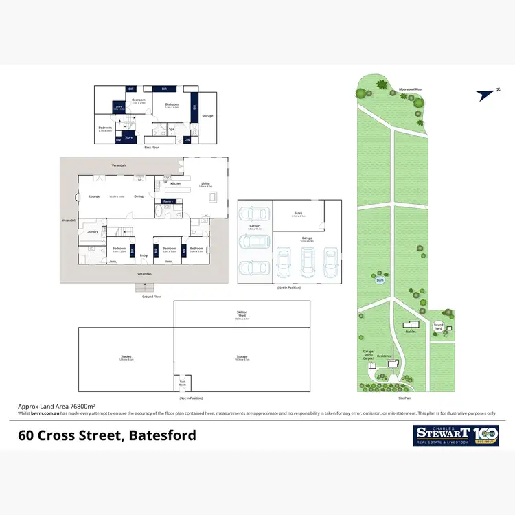 Floorplan of Homely rural property listing, 60 Cross Street, Batesford VIC 3213