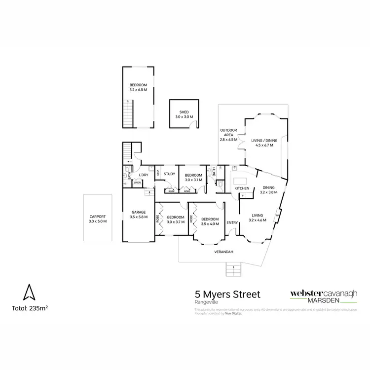 Floorplan of Homely house listing, 5 Myers Street, Rangeville QLD 4350