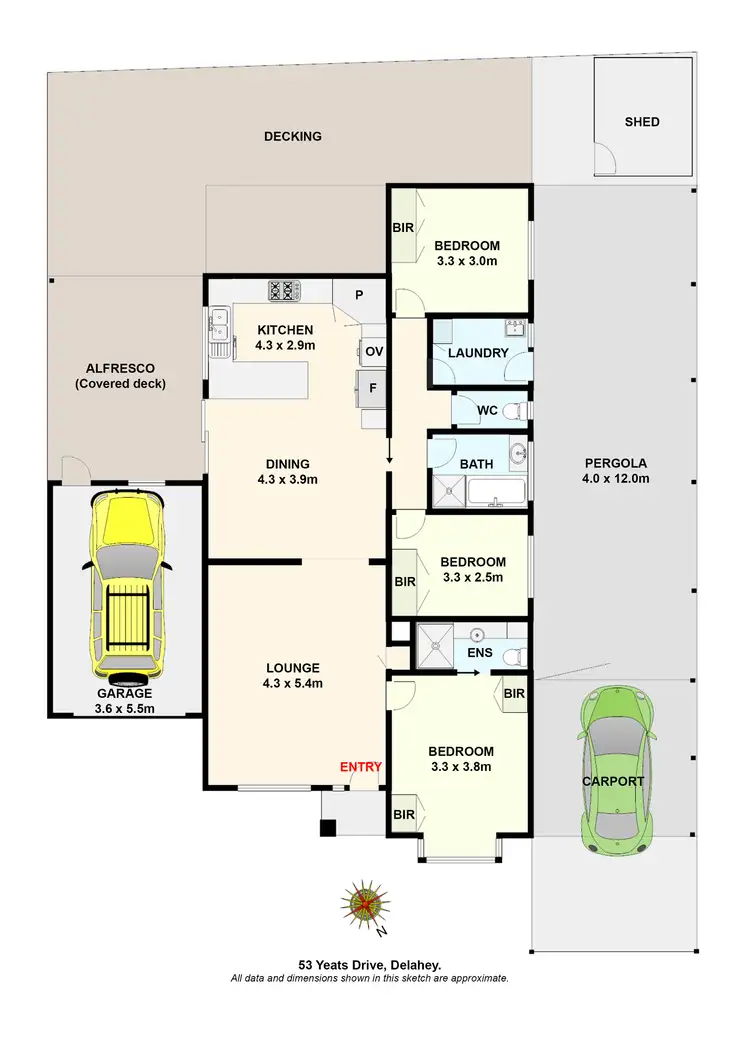 Floorplan of Homely house listing, 53 Yeats Drive, Delahey VIC 3037