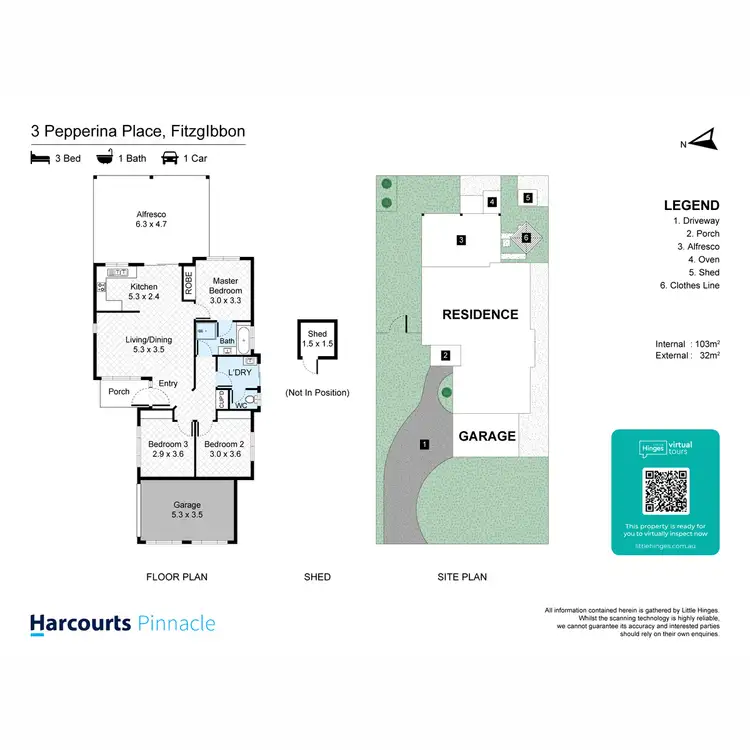 Floorplan of Homely house listing, 3 Pepperina Place, Fitzgibbon QLD 4018