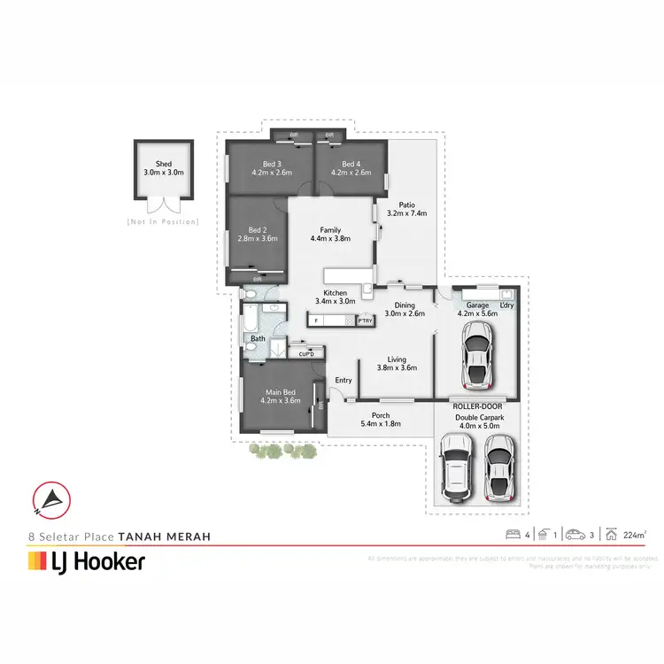 Floorplan of Homely house listing, 8 Seletar Place, Tanah Merah QLD 4128