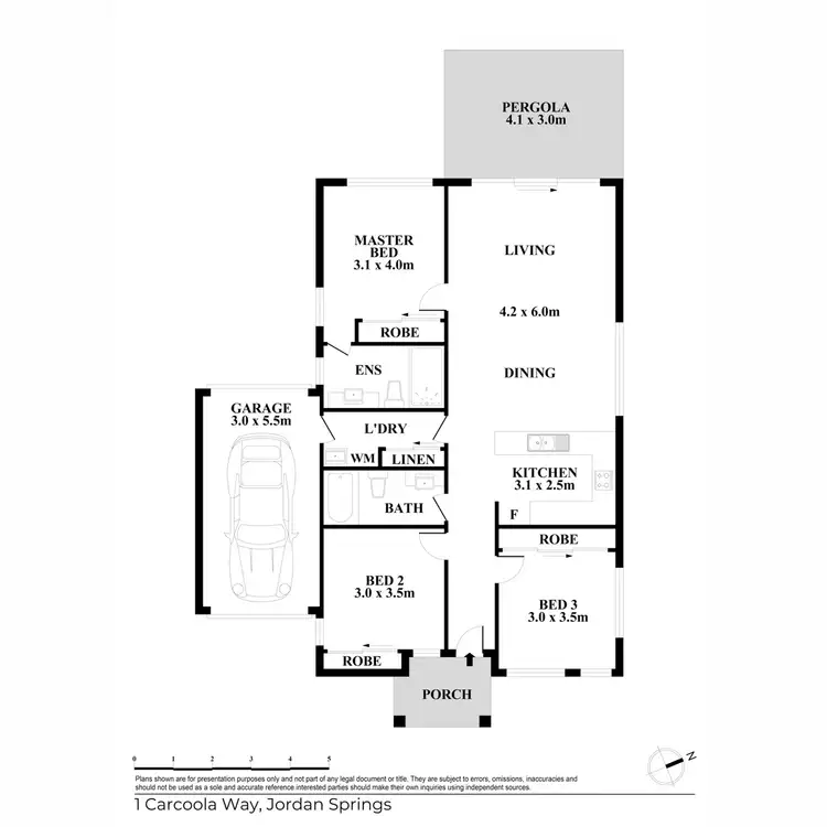 Floorplan of Homely house listing, 1 Carcoola Way, Jordan Springs NSW 2747