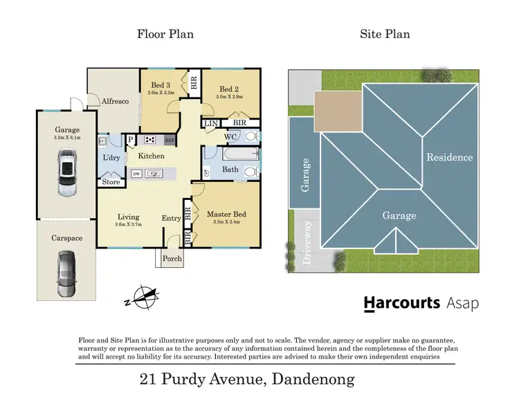 Floorplan of Homely house listing, 21 Purdy Avenue, Dandenong VIC 3175