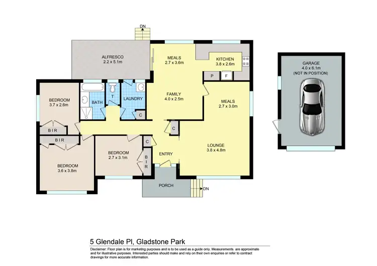 Floorplan of Homely house listing, 5 Glendale Place, Gladstone Park VIC 3043