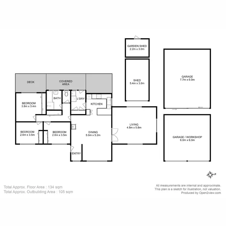 Floorplan of Homely house listing, 11 Station Street, Kempton TAS 7030