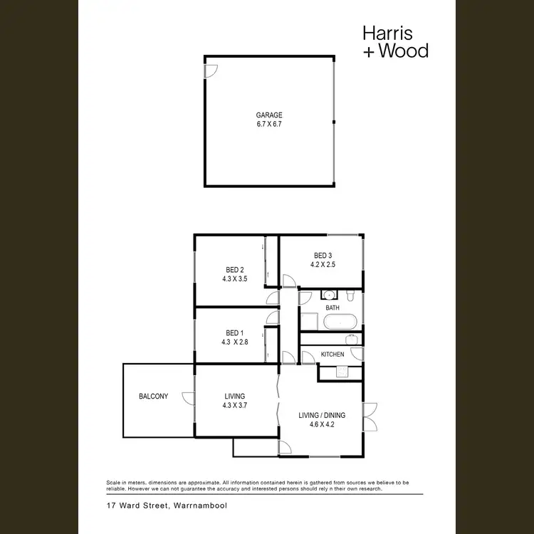 Floorplan of Homely house listing, 17 Ward Street, Warrnambool VIC 3280