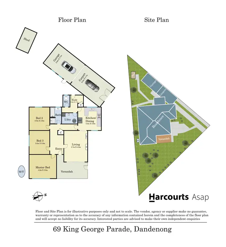 Floorplan of Homely house listing, 69 King George Parade, Dandenong VIC 3175