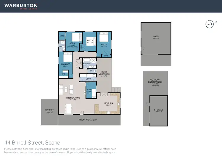 Floorplan of Homely house listing, 44 Birrell Street, Scone NSW 2337