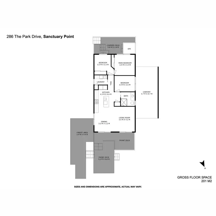 Floorplan of Homely house listing, 286 The Park Drive, Sanctuary Point NSW 2540