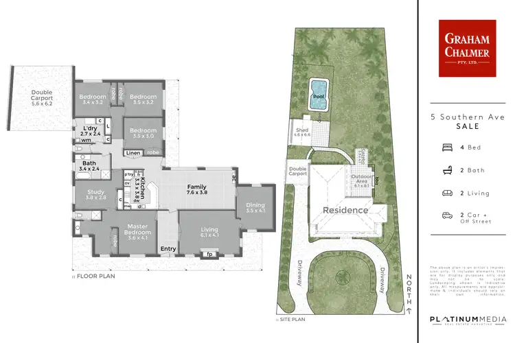 Floorplan of Homely house listing, 5 Southern Avenue, Sale VIC 3850