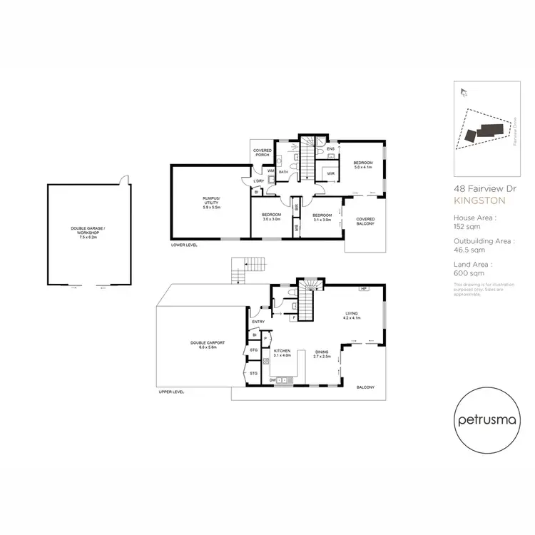 Floorplan of Homely house listing, 48 Fairview Drive, Kingston TAS 7050