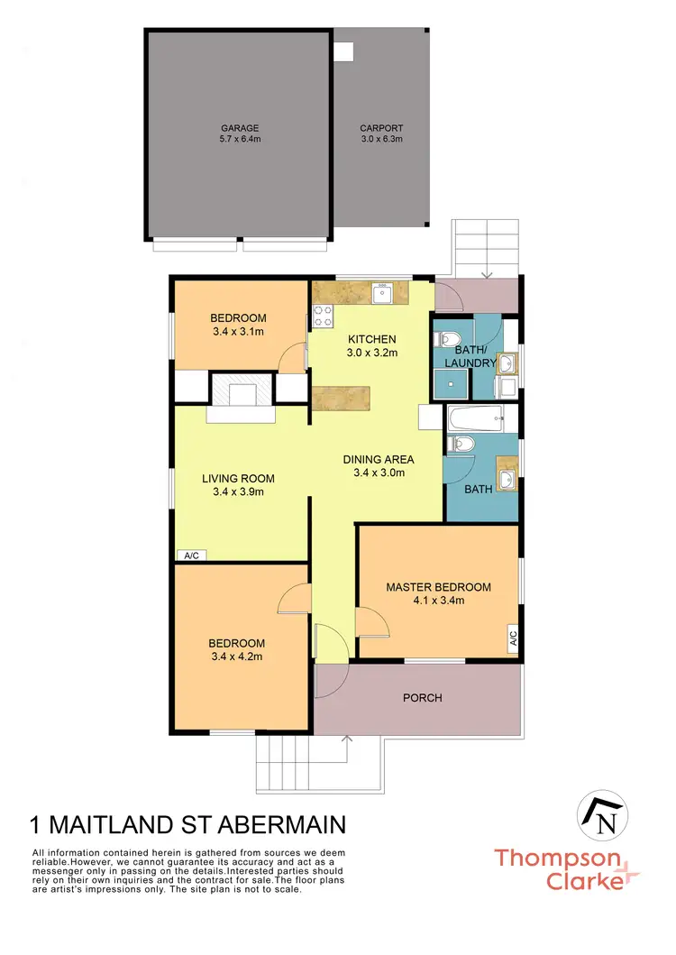 Floorplan of Homely house listing, 1 Maitland Street, Abermain NSW 2326