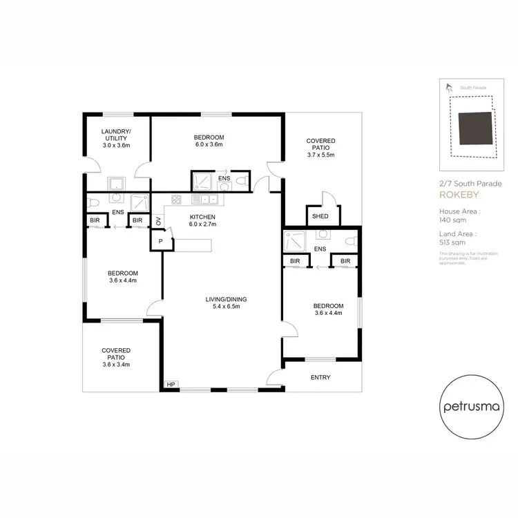 Floorplan of Homely unit listing, 2/7 South Parade, Rokeby TAS 7019