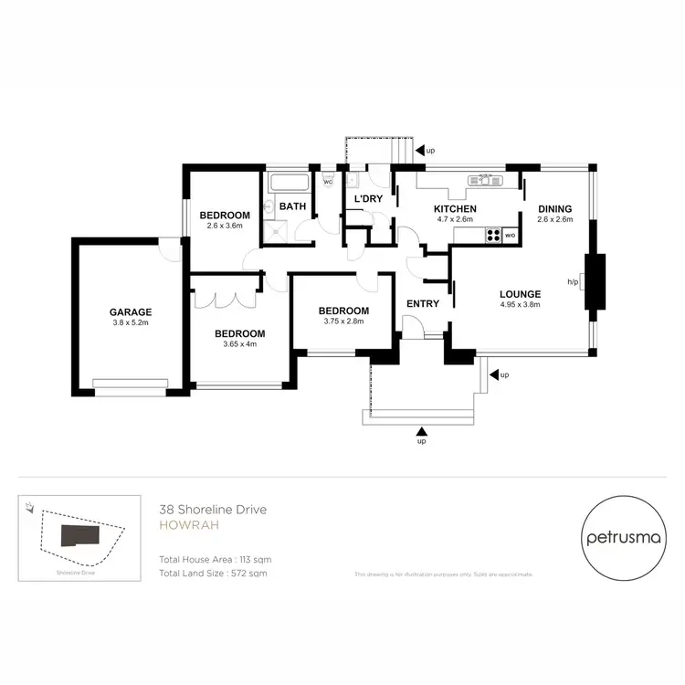 Floorplan of Homely house listing, 38 Shoreline Drive, Howrah TAS 7018