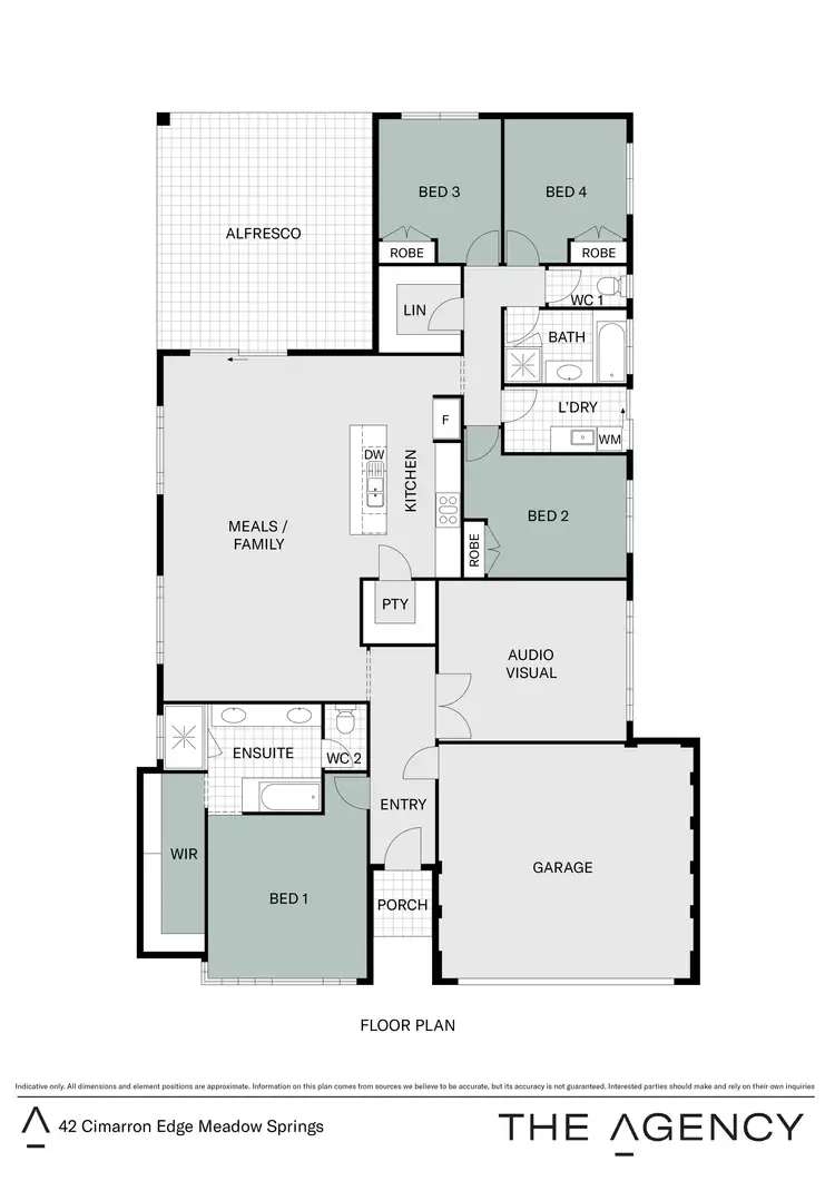 Floorplan of Homely house listing, 42 Cimarron Edge, Meadow Springs WA 6210