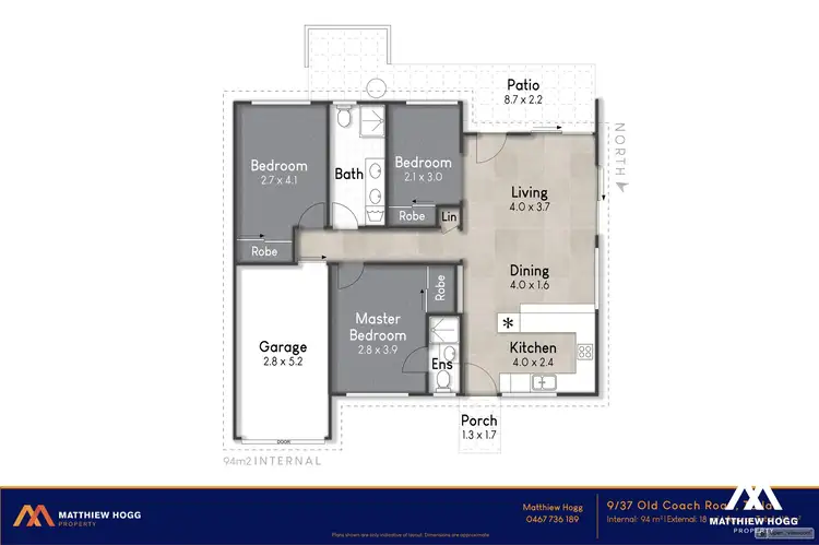 Floorplan of Homely unit listing, 9/37 Old Coach Road, Tallai QLD 4213