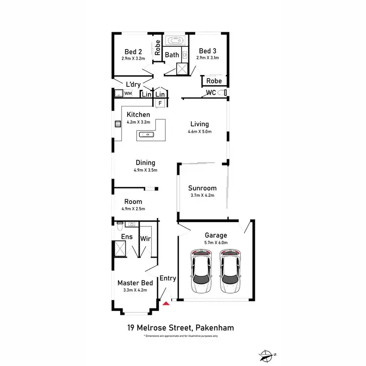 Floorplan of Homely house listing, 19 Melrose Street, Pakenham VIC 3810