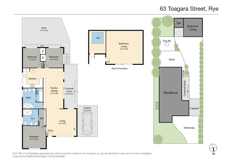 Floorplan of Homely house listing, 63 Toagara Street, Rye VIC 3941