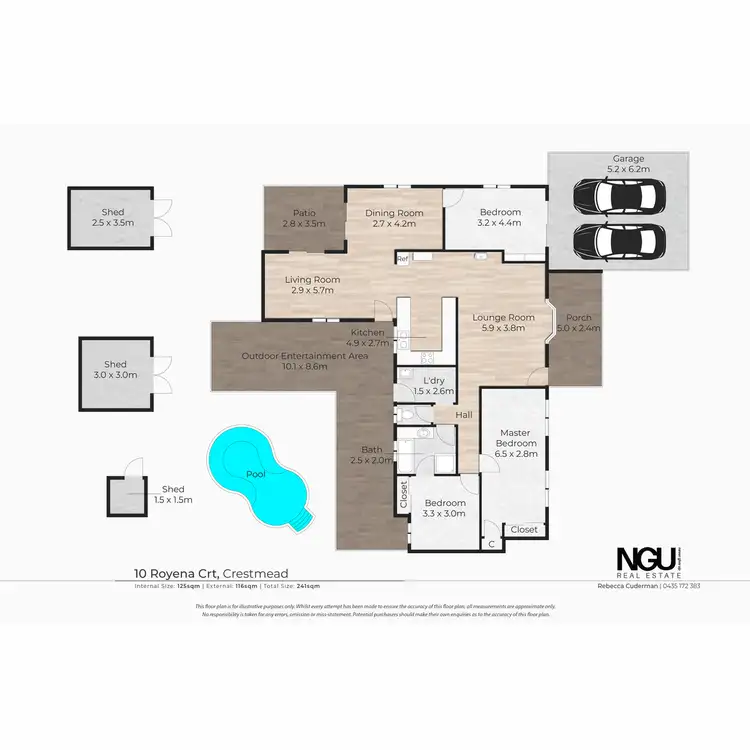 Floorplan of Homely house listing, 10 Royena Court, Crestmead QLD 4132