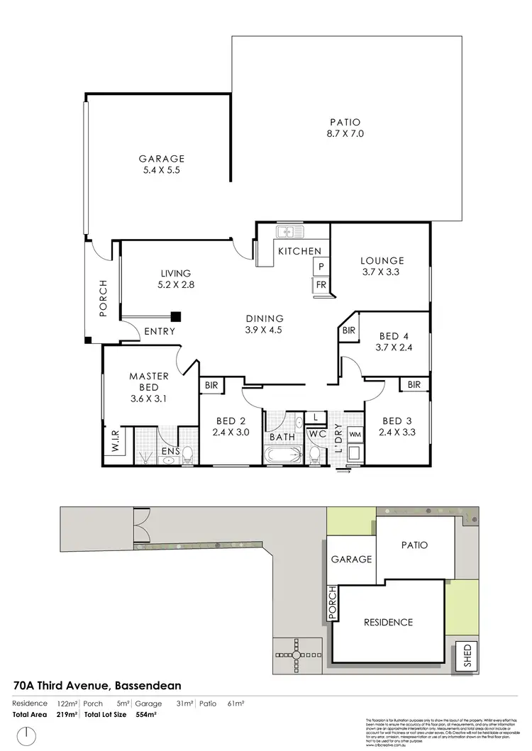 Floorplan of Homely house listing, 70A Third Avenue, Bassendean WA 6054