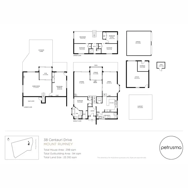Floorplan of Homely house listing, 38 Centauri Drive, Mount Rumney TAS 7170