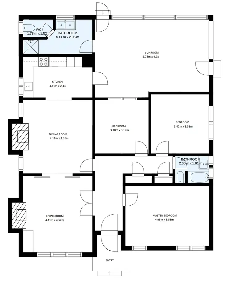 Floorplan of Homely house listing, 538 Union Road, Lavington NSW 2641