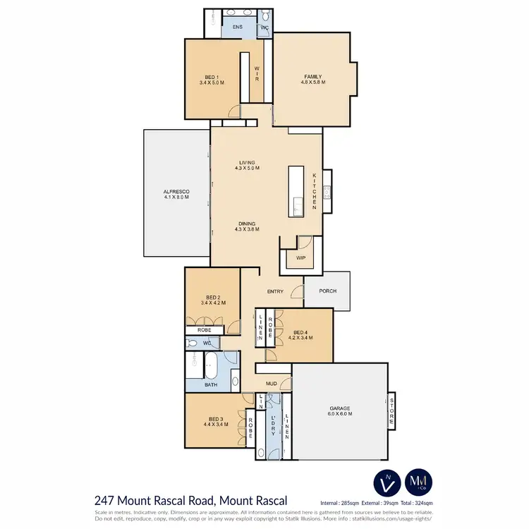 Floorplan of Homely house listing, 247 Mount Rascal Road, Mount Rascal QLD 4350
