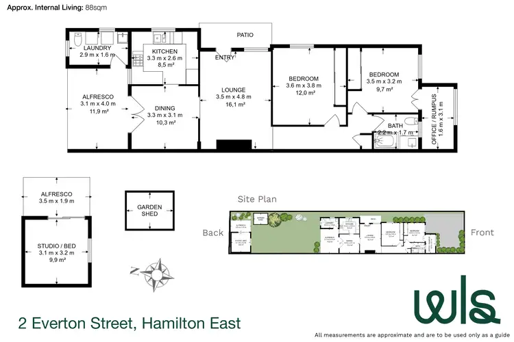Floorplan of Homely house listing, 2 Everton Street, Hamilton East NSW 2303