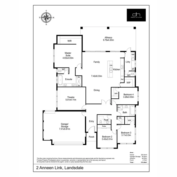 Floorplan of Homely house listing, 2 Anneen Link, Landsdale WA 6065