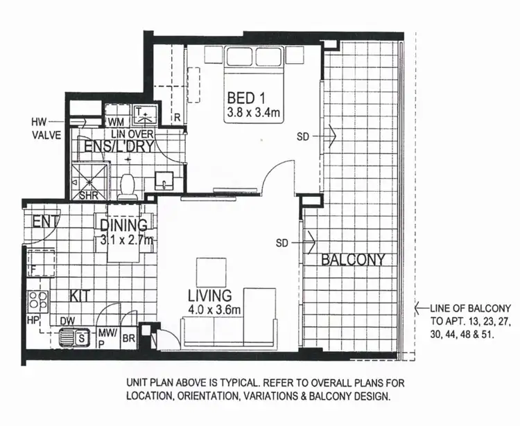 Floorplan of Homely apartment listing, 16/3 Homelea Court, Rivervale WA 6103
