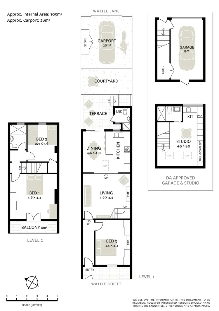 Floorplan of Homely terrace listing, 446 Wattle Street, Ultimo NSW 2007