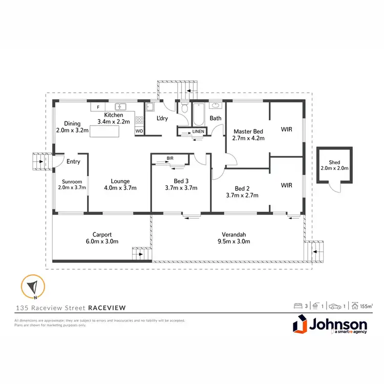 Floorplan of Homely house listing, 135 Raceview Street, Raceview QLD 4305