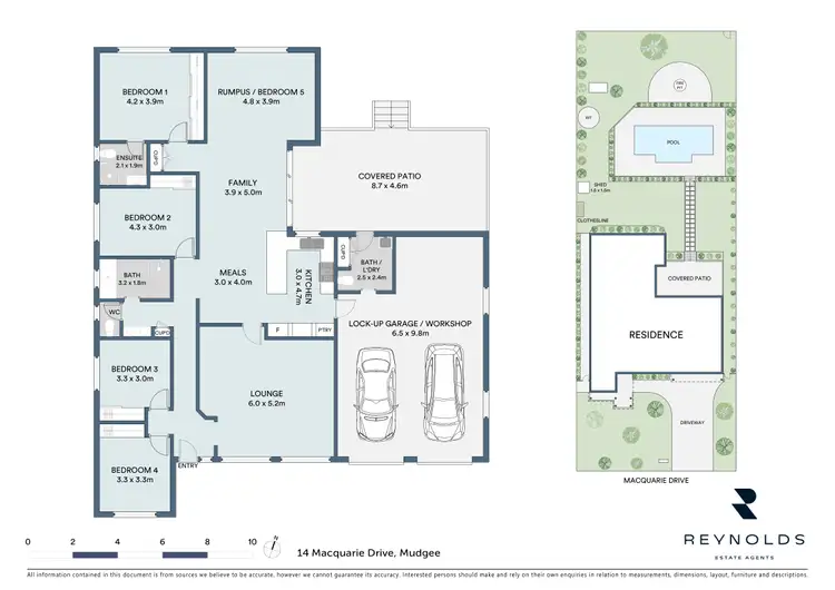 Floorplan of Homely house listing, 14 Macquarie Drive, Mudgee NSW 2850