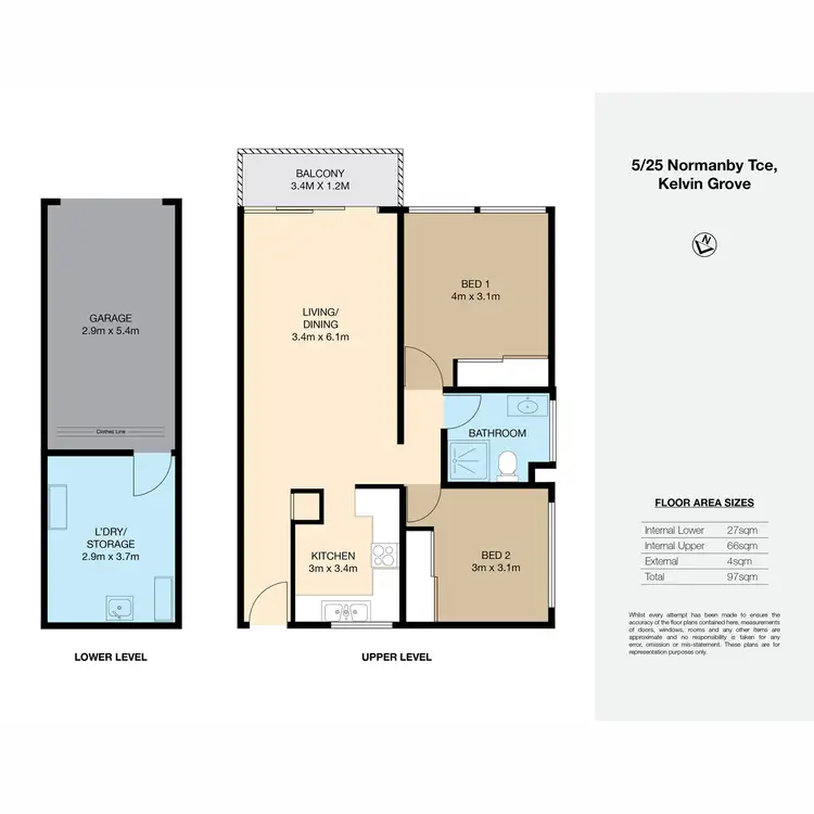 Floorplan of Homely apartment listing, 5/25 Normanby Terrace, Kelvin Grove QLD 4059