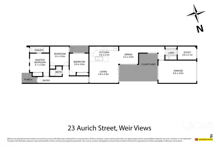 Floorplan of Homely house listing, 23 Aurich Street, Weir Views VIC 3338