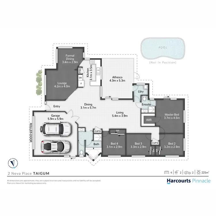 Floorplan of Homely house listing, 2 Neva Place, Taigum QLD 4018