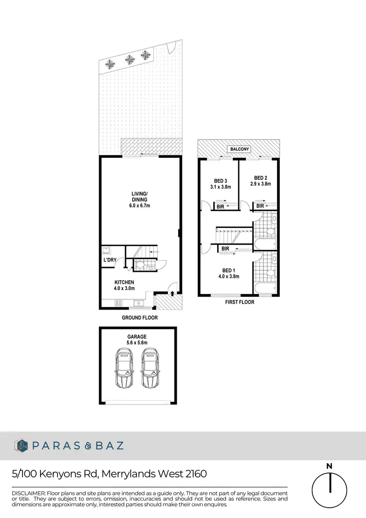 Floorplan of Homely townhouse listing, 5/100 Kenyons Road, Merrylands West NSW 2160
