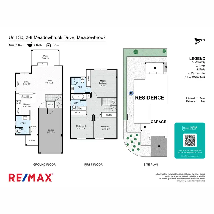 Floorplan of Homely townhouse listing, 30/2-8 Meadowbrook Drive, Meadowbrook QLD 4131