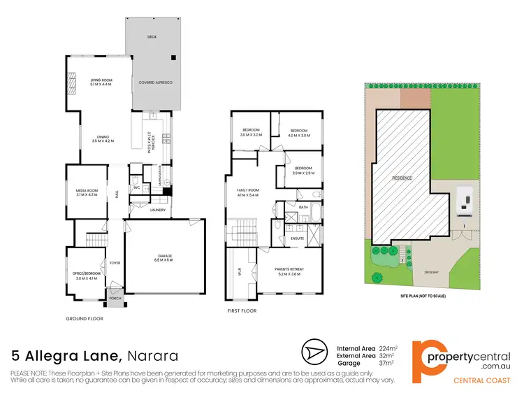 Floorplan of Homely house listing, 5 Allegra Lane, Narara NSW 2250