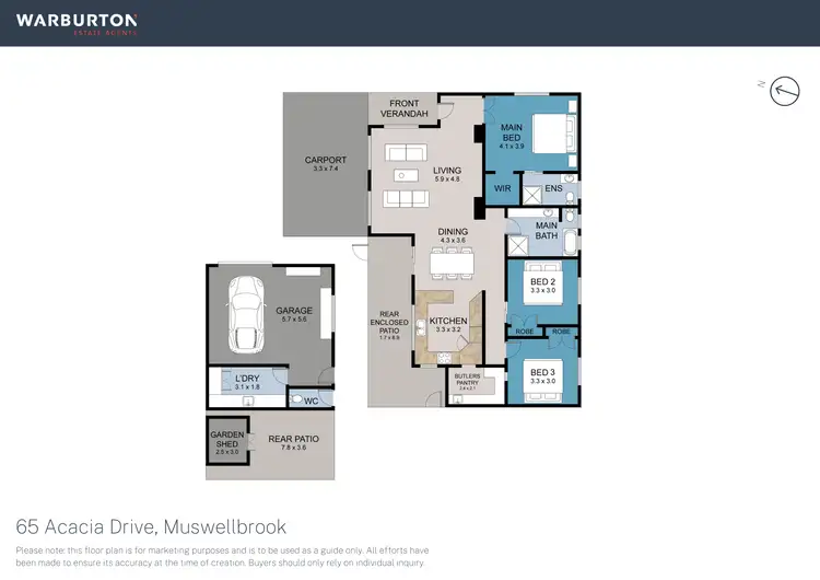 Floorplan of Homely house listing, 65 Acacia Drive, Muswellbrook NSW 2333