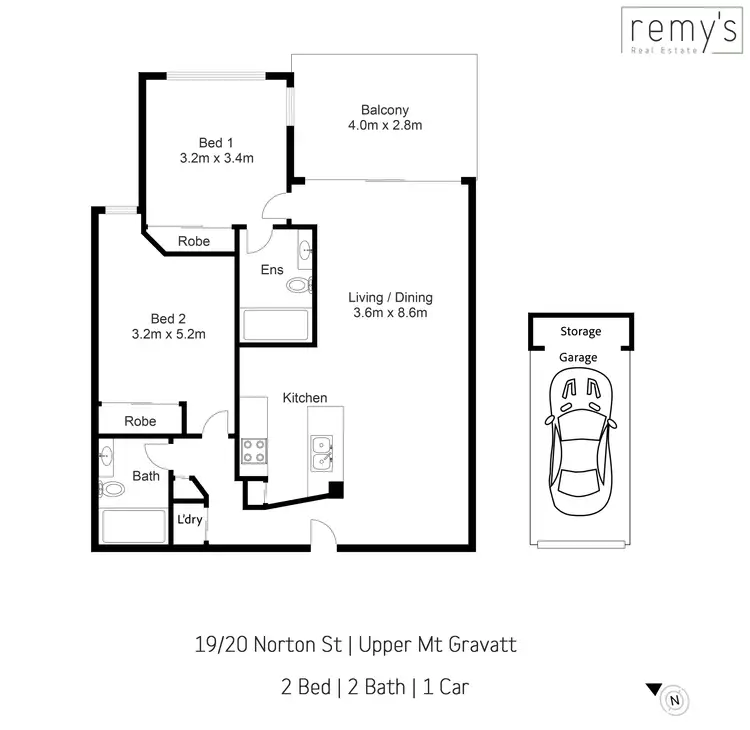 Floorplan of Homely apartment listing, 19/20 Norton Street, Upper Mount Gravatt QLD 4122