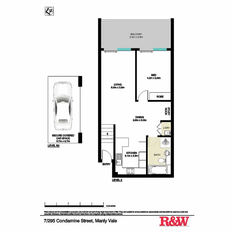 Floorplan of Homely apartment listing, 7/295 Condamine Street, Manly Vale NSW 2093