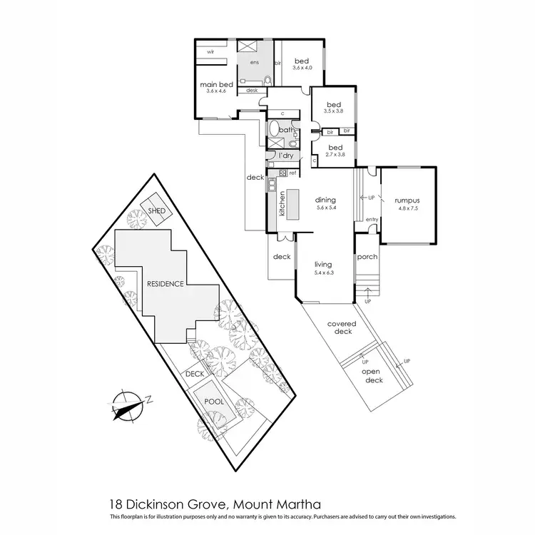 Floorplan of Homely house listing, 18 Dickinson Grove, Mount Martha VIC 3934