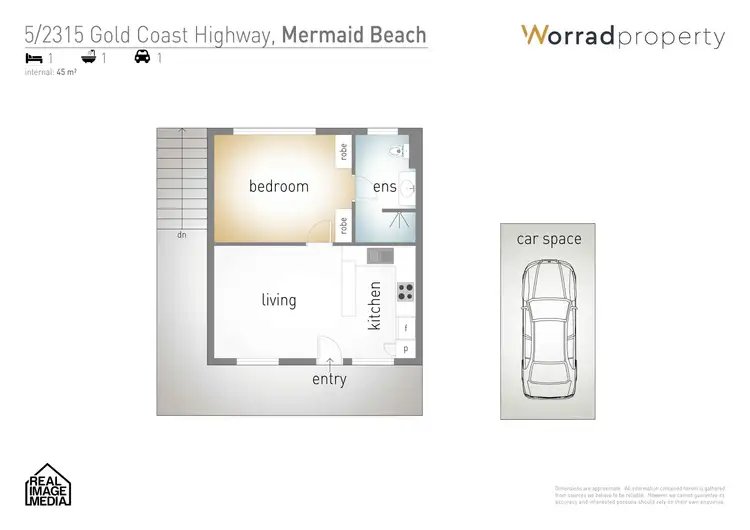 Floorplan of Homely unit listing, 5/2315 Gold Coast Highway, Mermaid Beach QLD 4218