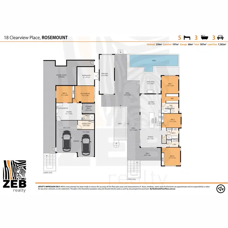 Floorplan of Homely house listing, 18 Clearview Place, Rosemount QLD 4560