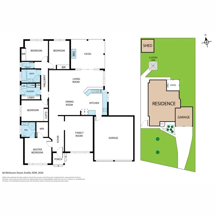 Floorplan of Homely house listing, 66 McKeown Street, Estella NSW 2650
