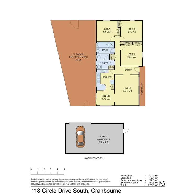 Floorplan of Homely house listing, 118 Circle Drive South, Cranbourne VIC 3977